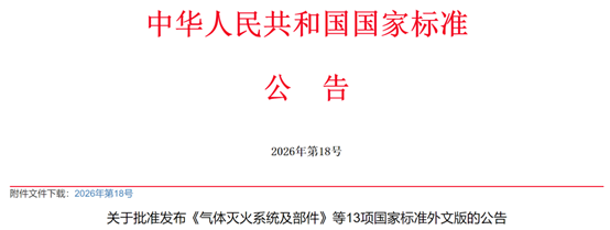市场监管总局（国家标准委）批准发布13项国家标准外文版